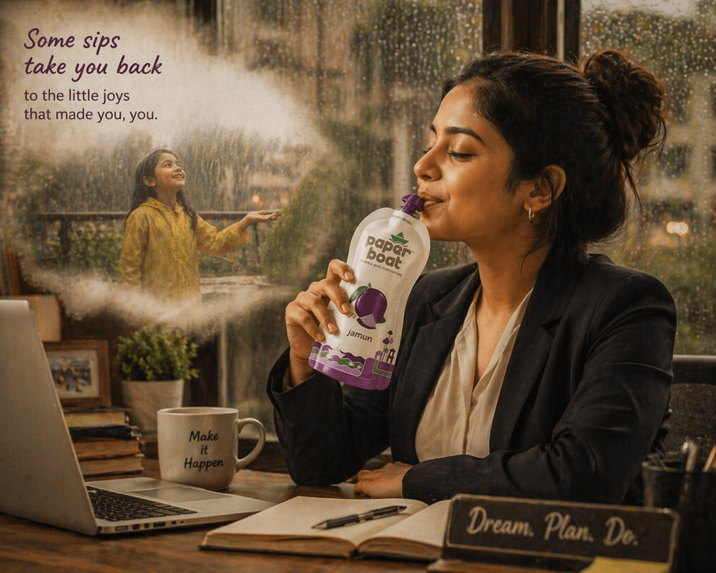 Aam Panna, Kala Jamun and Jaljeera Juices of paper boat to dive into Memory Lane
